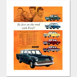 Vintage Ford car advert Posters and Art